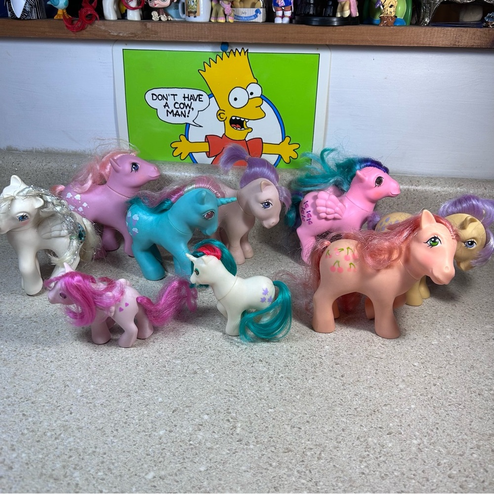 Vintage 1980s My Little Pony MLP lot of 9